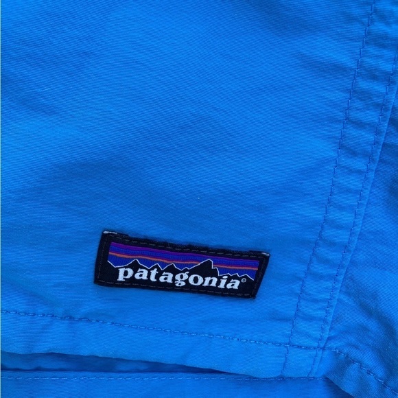 Men's Patagonia Swim Shorts Blue Solid Liner REMOVED XL Nylon Pocket Hybrid Gym - Picture 8 of 11
